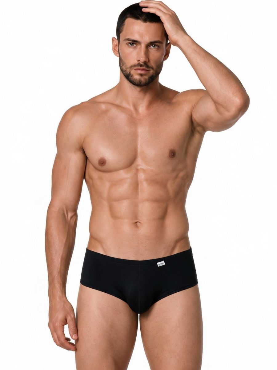 Sleek Low Rise Black Trunk - view 2
