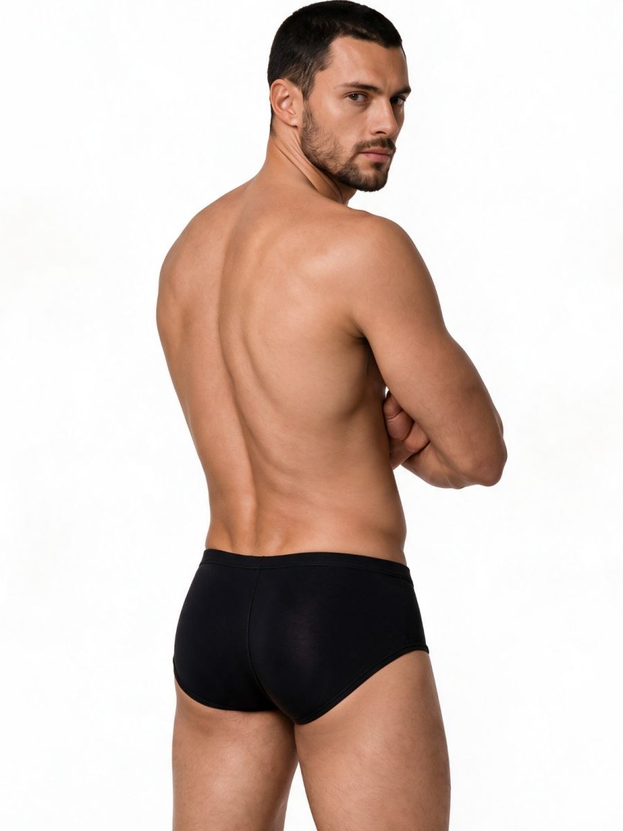 Sleek Low Rise Black Trunk - view 3