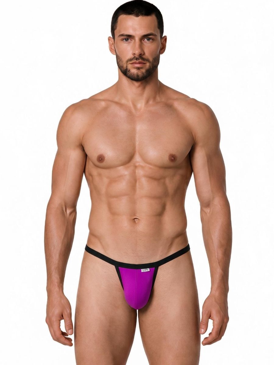 Sleek Minimalist Magenta Thong - view 2
