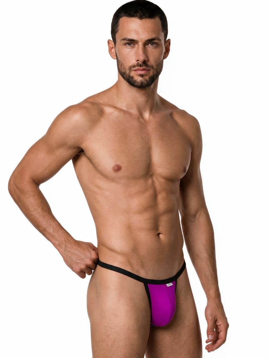 Sleek Minimalist Magenta Thong - view 4