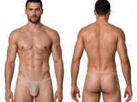 Mesh Beige Sheer Thong - view 1