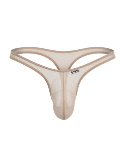 Mesh Beige Sheer Thong - view 5