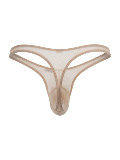 Mesh Beige Sheer Thong - view 6