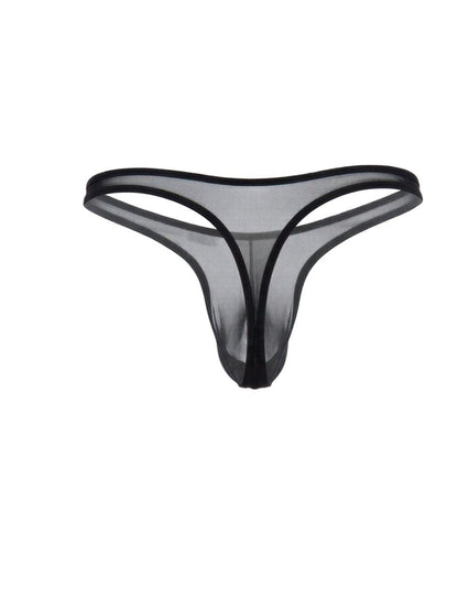 Mesh Black Sheer Thong - view 6