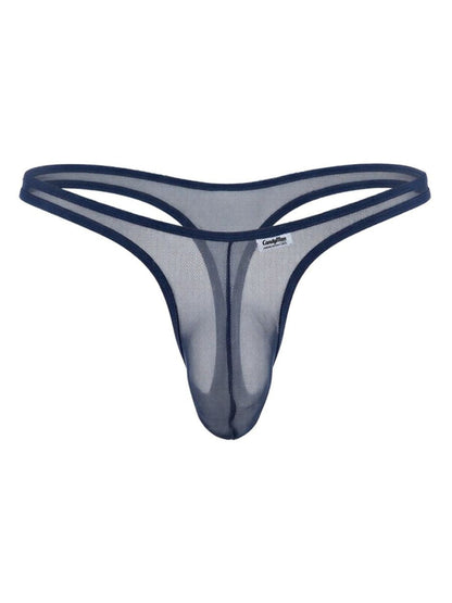 Mesh Navy Sheer Thong - view 5