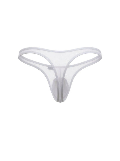 Mesh White Sheer Thong - view 6