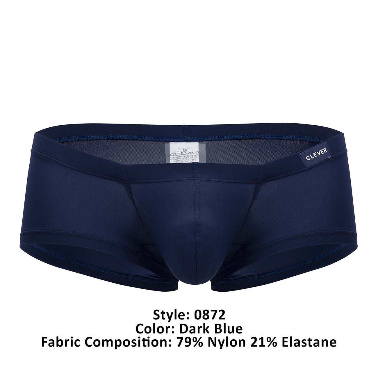 Clever Moda Men's Underwear 0872 Latin Trunks Color Dark Blue
