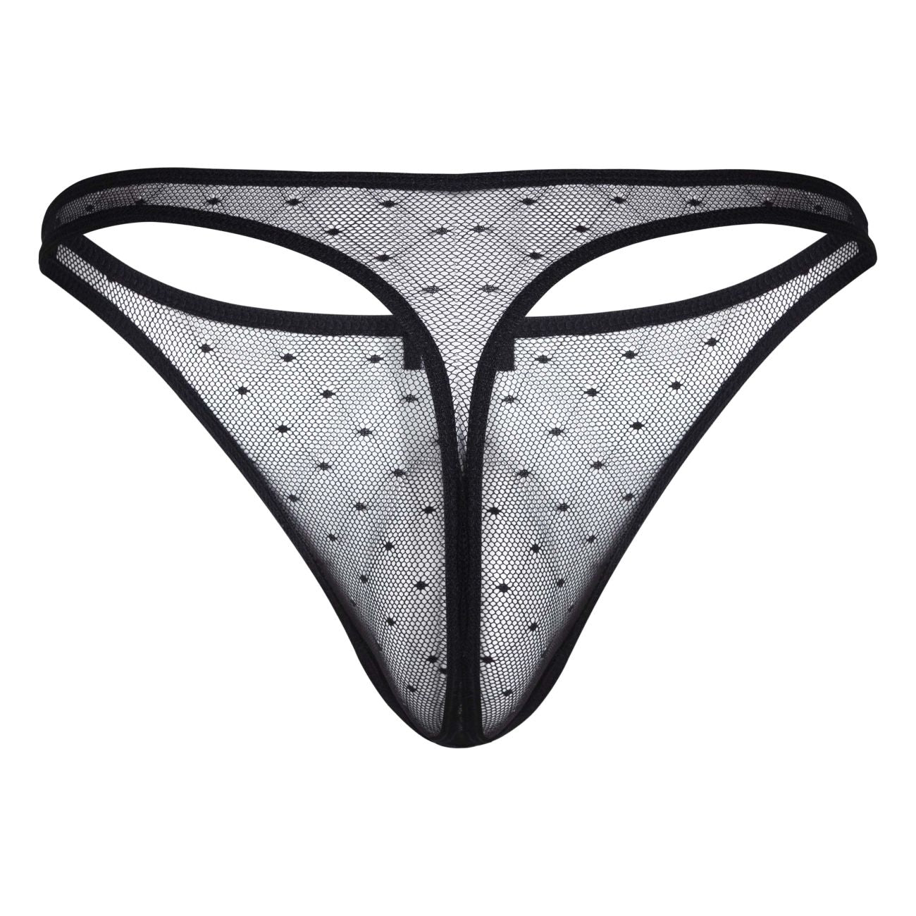 Clever Moda Men's Underwear 100008 3PK Autralian Latin Thongs Color Black-Orange-Black