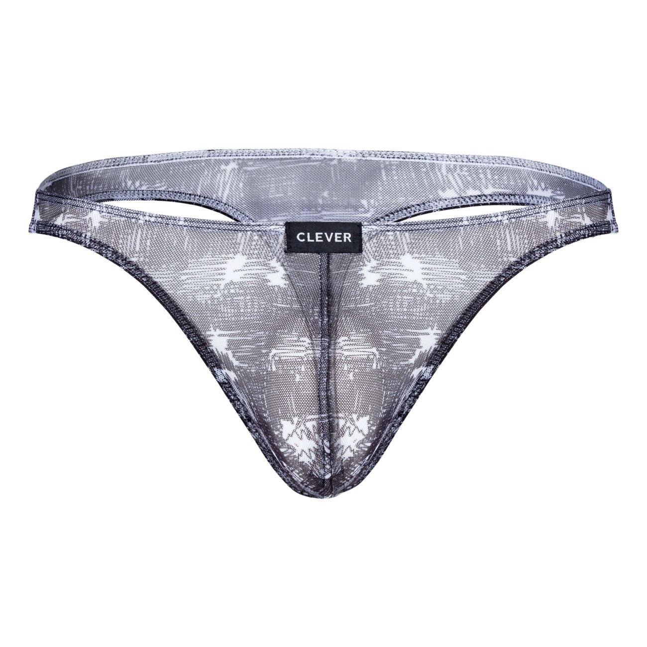 Clever Moda Men's Underwear 100008 3PK Autralian Latin Thongs Color Black-Orange-Black