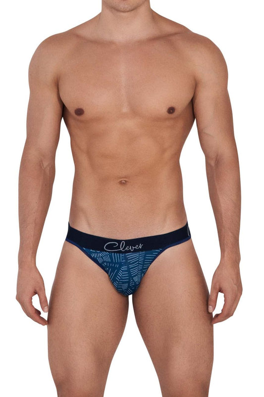 Clever Moda Men's Underwear 1416 Lush Thongs Color Dark Blue