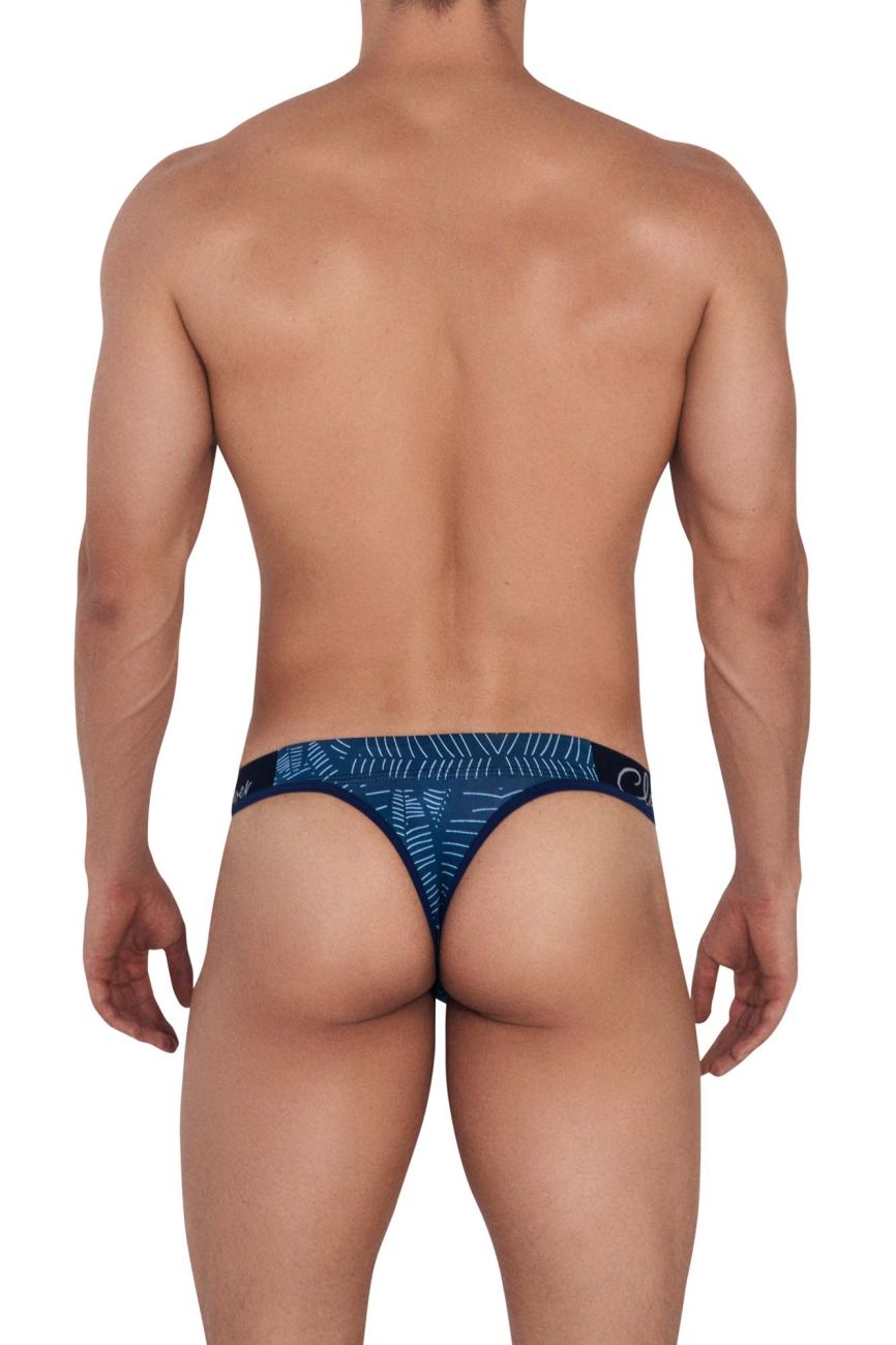 Clever Moda Men's Underwear 1416 Lush Thongs Color Dark Blue