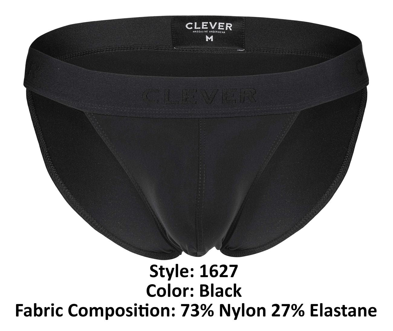 Clever Moda Men's Underwear 1627 Deseo Bikini Color Black
