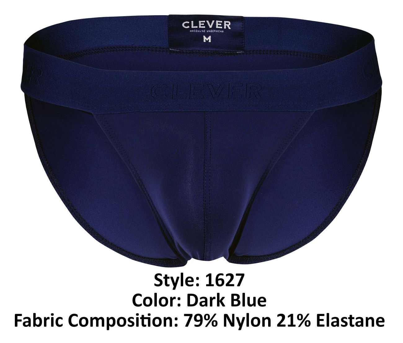 Clever Moda Men's Underwear 1627 Deseo Bikini Color Dark Blue