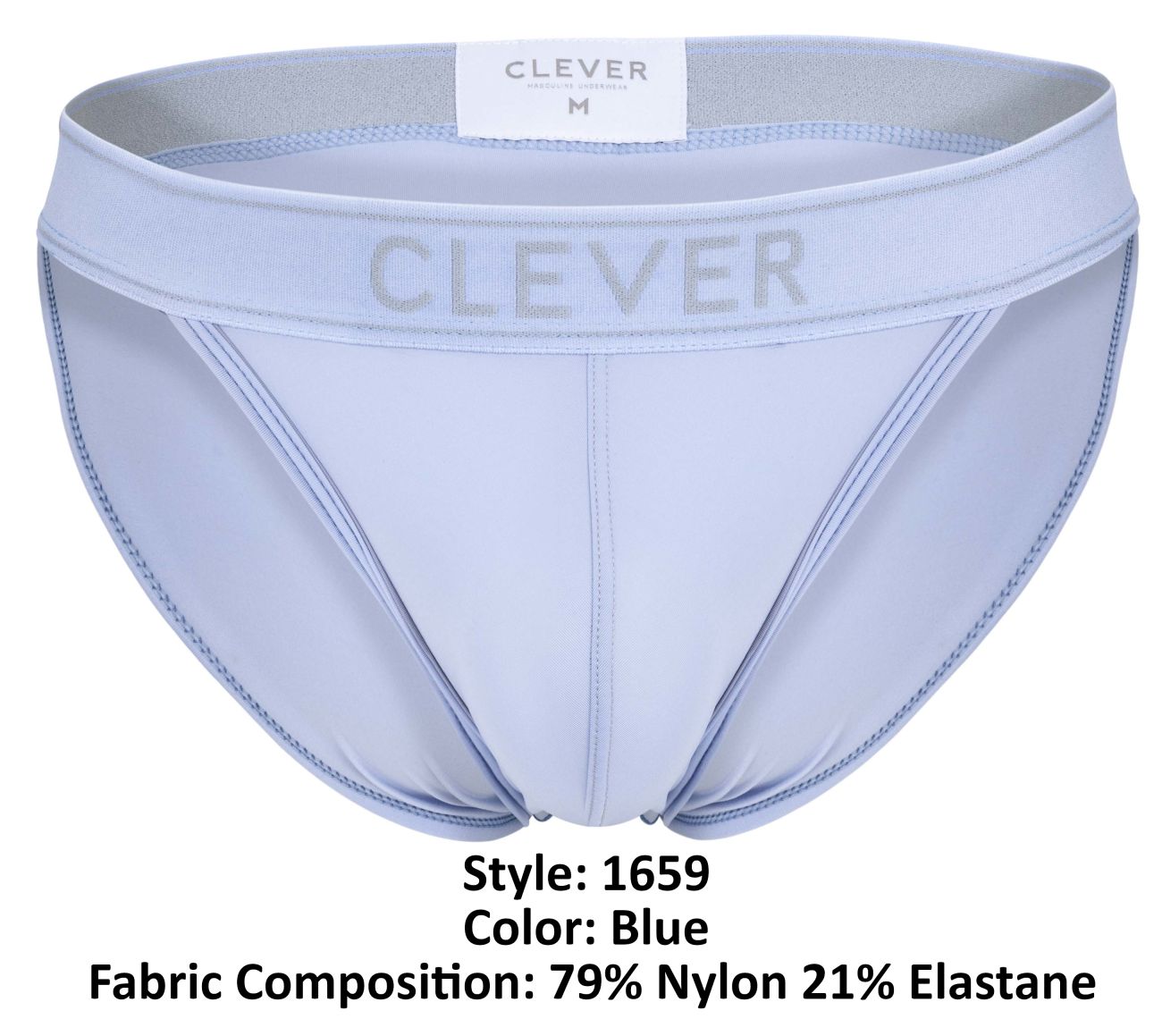 Clever Moda Men's Underwear 1659 Imagination Bikini Color Blue