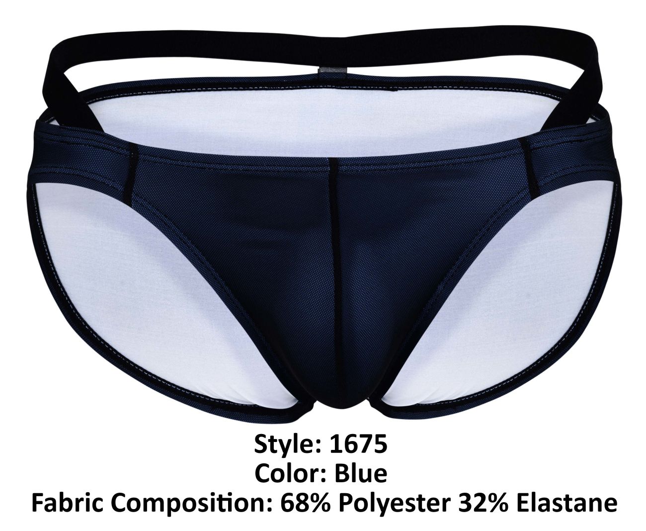 Clever Moda Men's Underwear 1675 Eroticism Bikini Color Blue