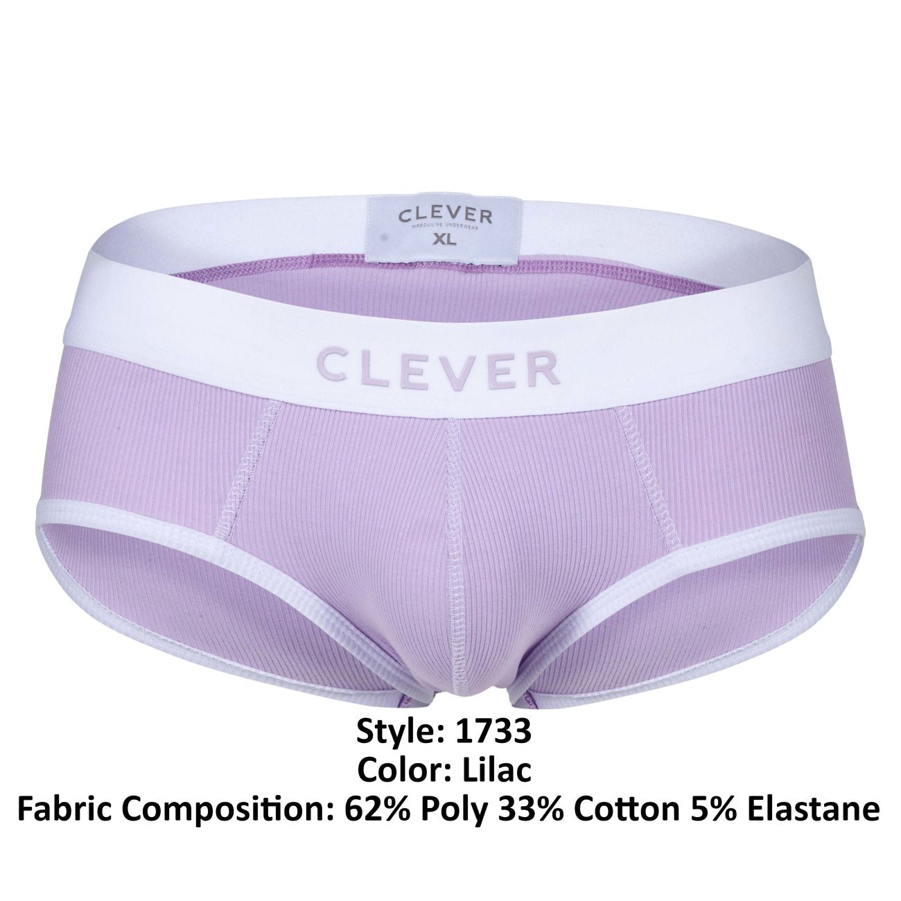 Clever Moda Men's Underwear 1733 Colors Briefs Color Lilac