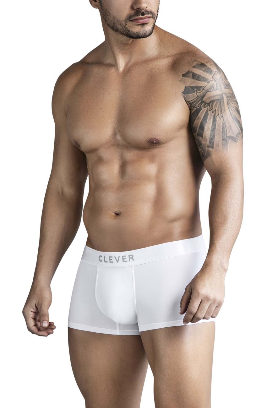 Clever Moda Men's Underwear 1752 Victor Trunks Color White