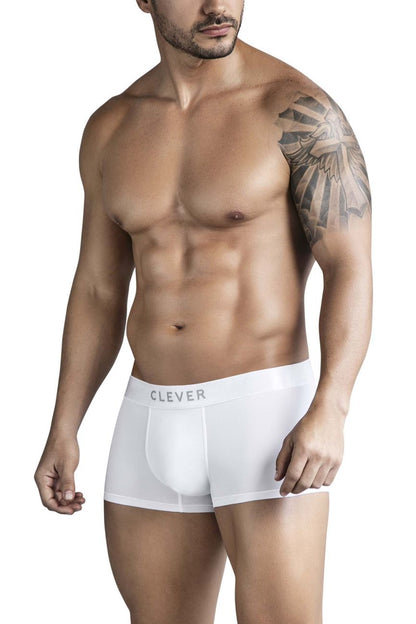 Clever Moda Men's Underwear 1752 Victor Trunks Color White