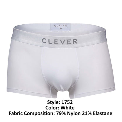 Clever Moda Men's Underwear 1752 Victor Trunks Color White