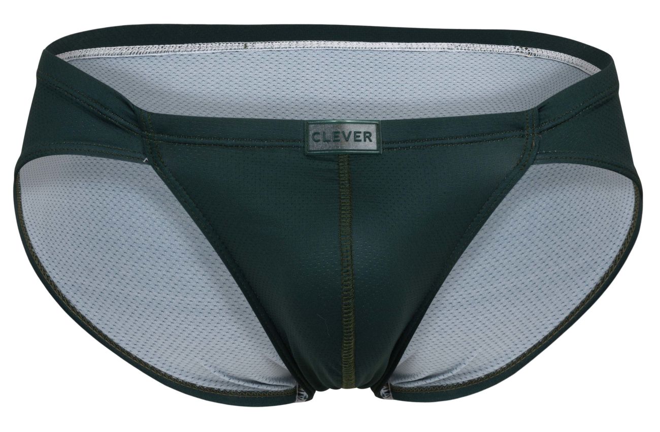 Clever Moda Men's Underwear 1775 Optimo Briefs Color Dark Green