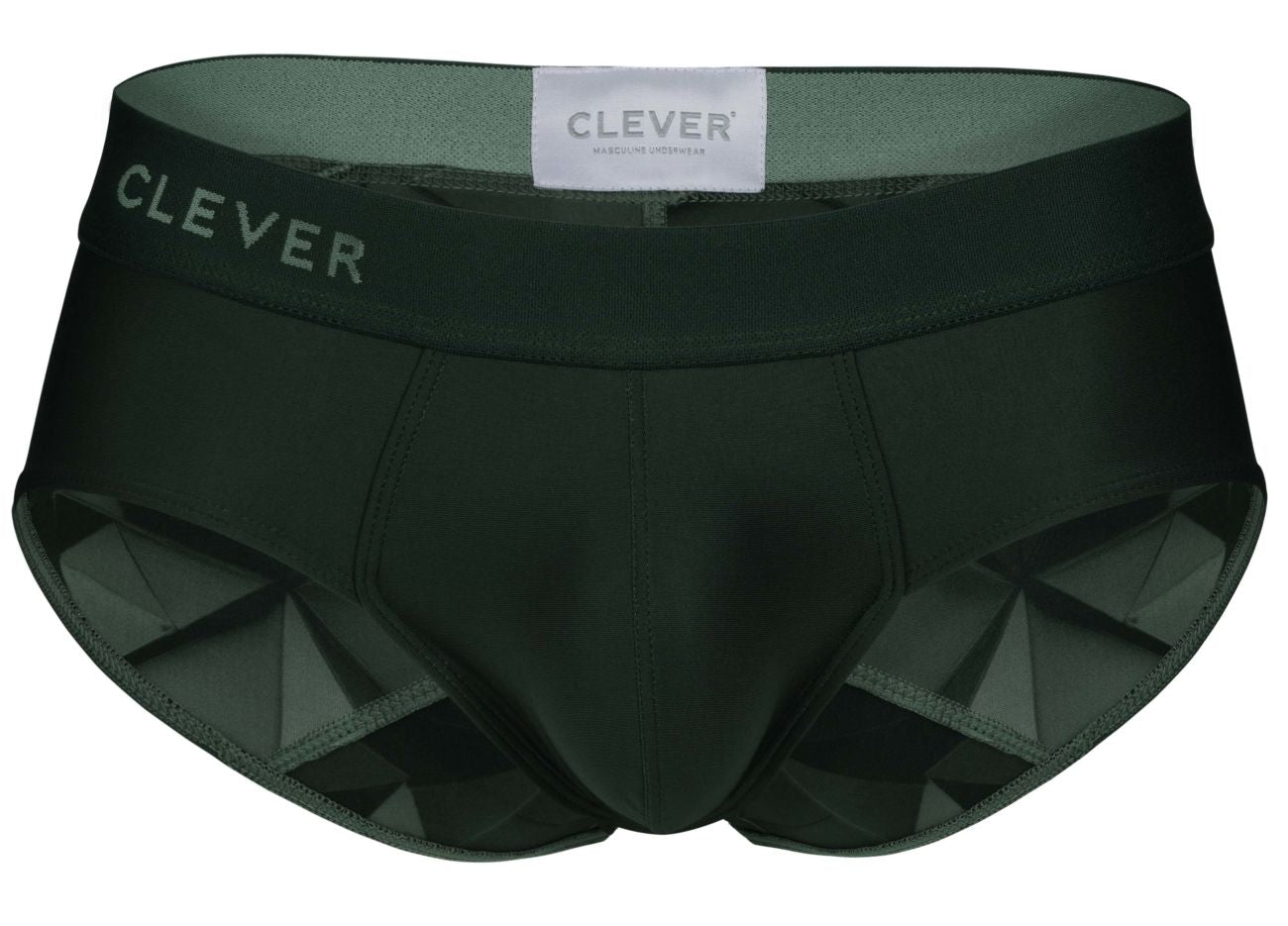Clever Moda Men's Underwear 1776 Venecia Briefs Color Dark Green