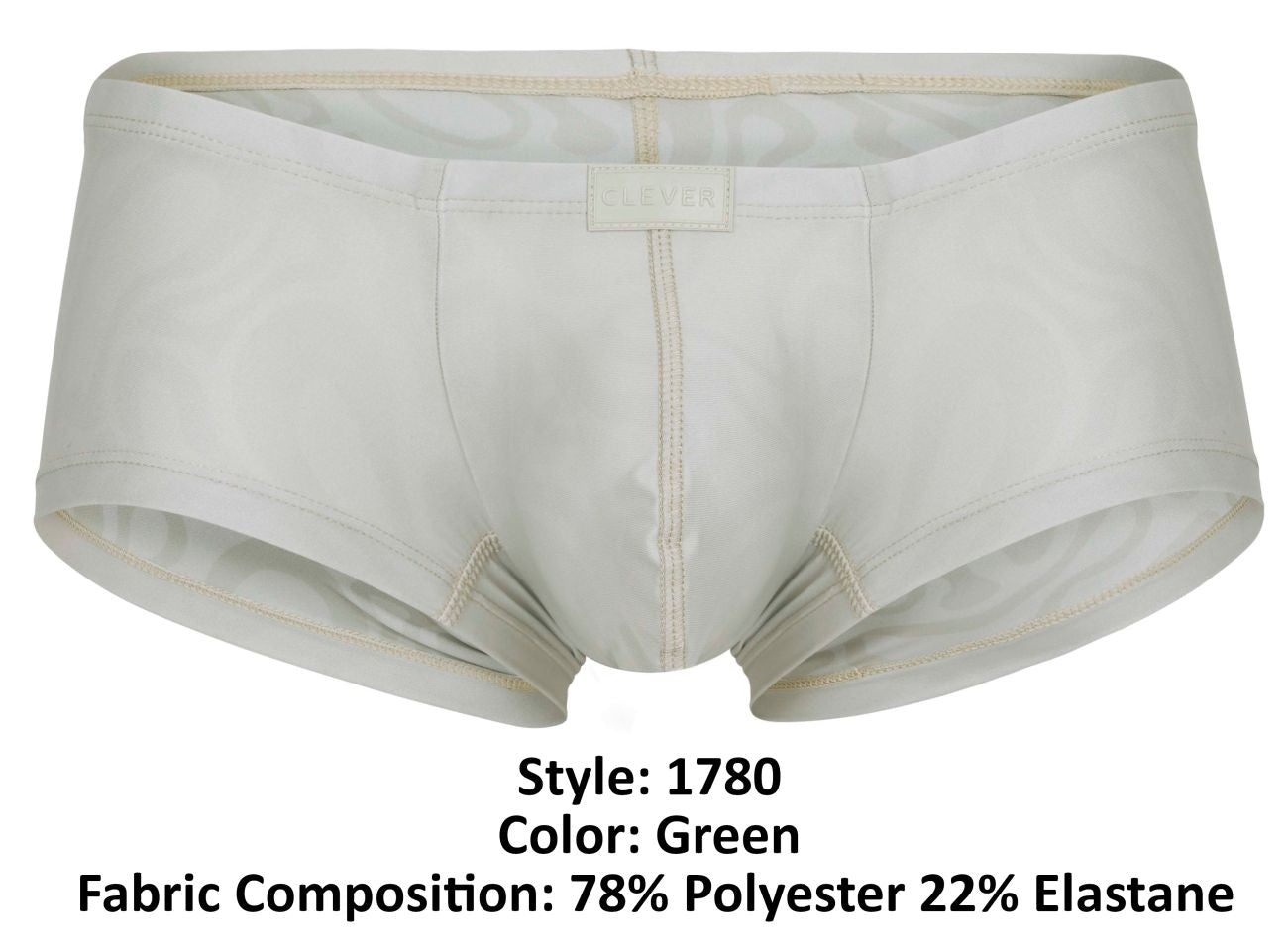 Clever Moda Men's Underwear 1780 Maya Trunks Color Beige