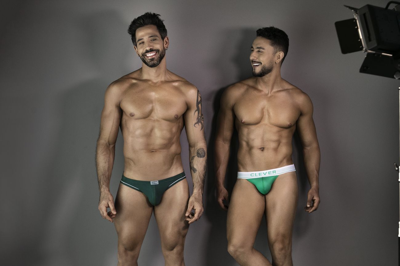 Clever Moda Men's Underwear 1782 Argovia Briefs Color Dark Green