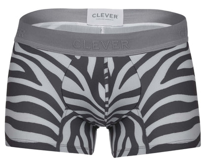 Clever Moda Men's Underwear 1800 Cebra Trunks Color Gray