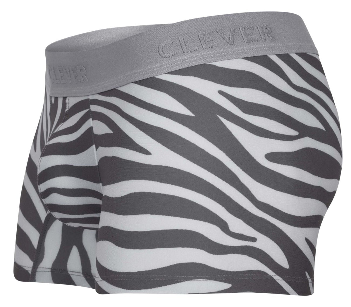 Clever Moda Men's Underwear 1800 Cebra Trunks Color Gray