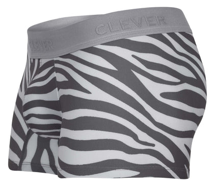 Clever Moda Men's Underwear 1800 Cebra Trunks Color Gray