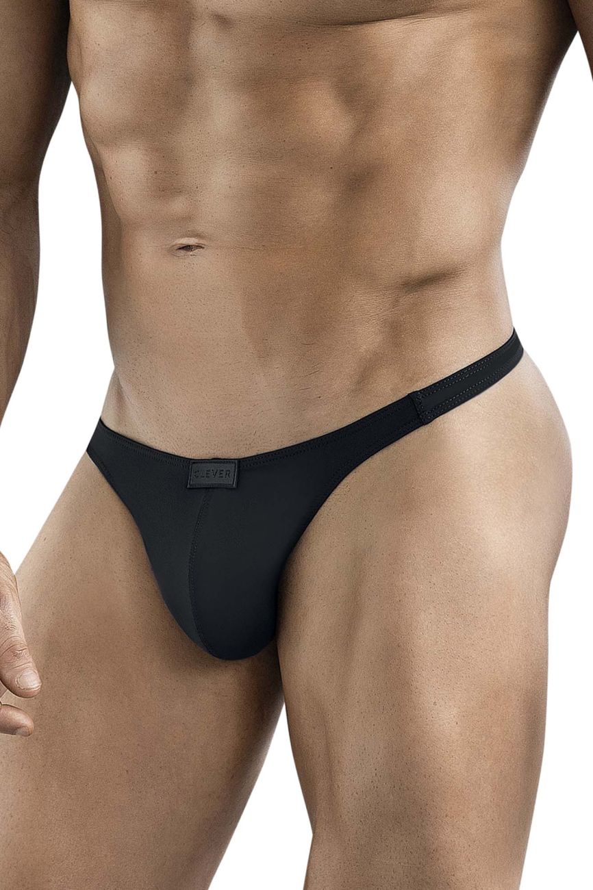 Clever Moda Men's Underwear 1830 Desirable Thongs Color Black