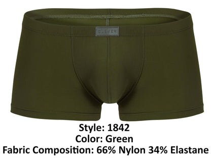 Clever Moda Men's Underwear 1842 Buenavista Trunks Color Green
