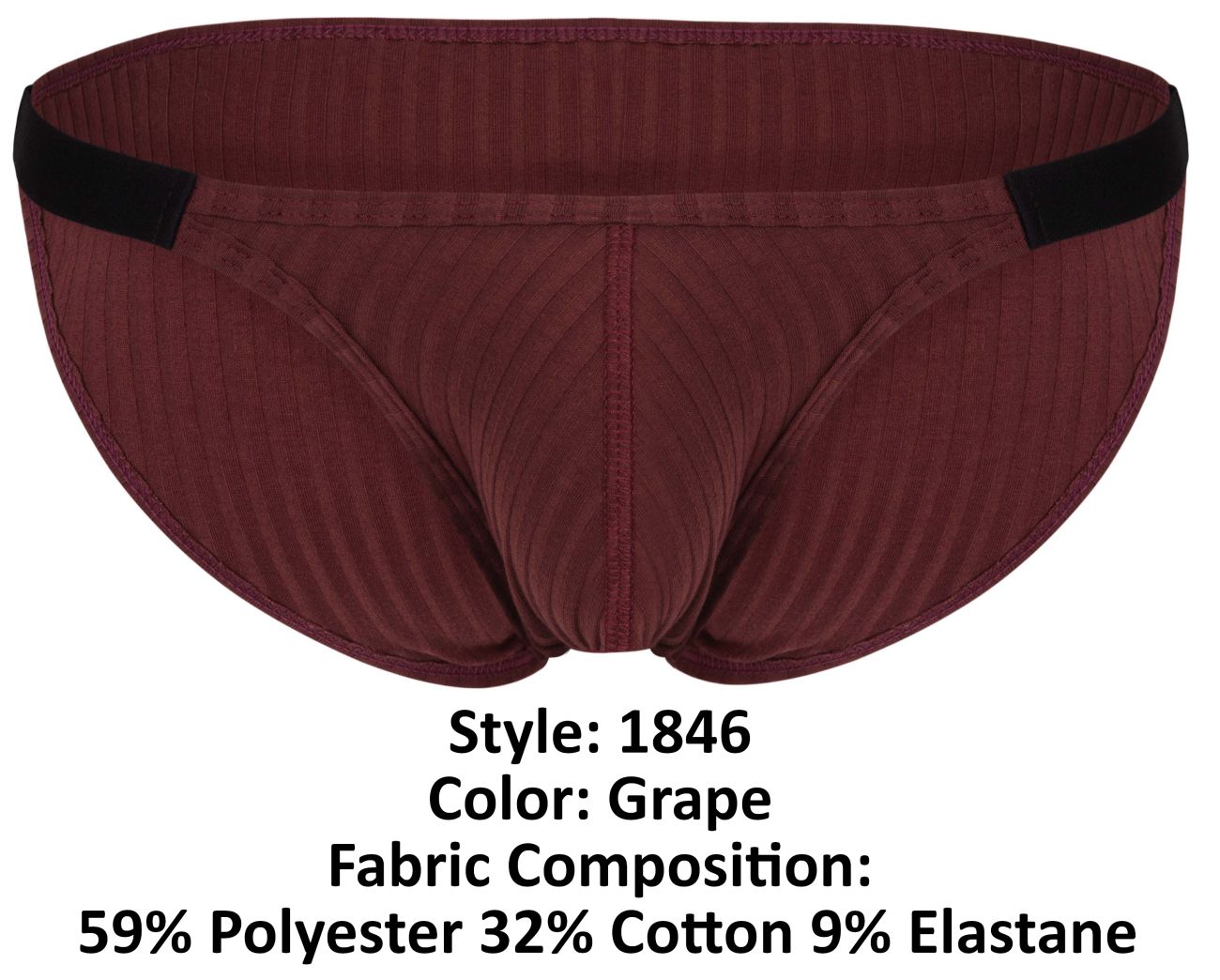 Clever Moda Men's Underwear 1846 Mantra Bikini Color Grape