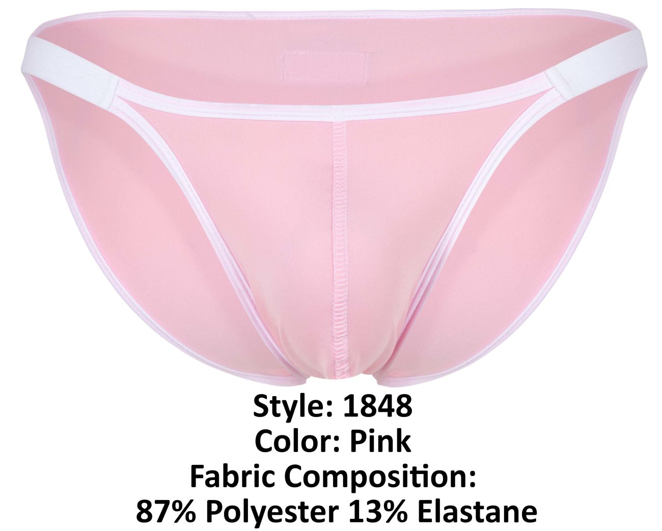Clever Moda Men's Underwear 1848 Relax Bikini Color Pink