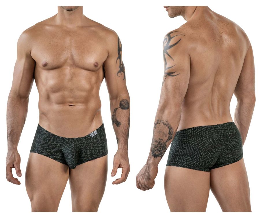 Clever Moda Men's Underwear 1852 Laberin Trunks Color Black