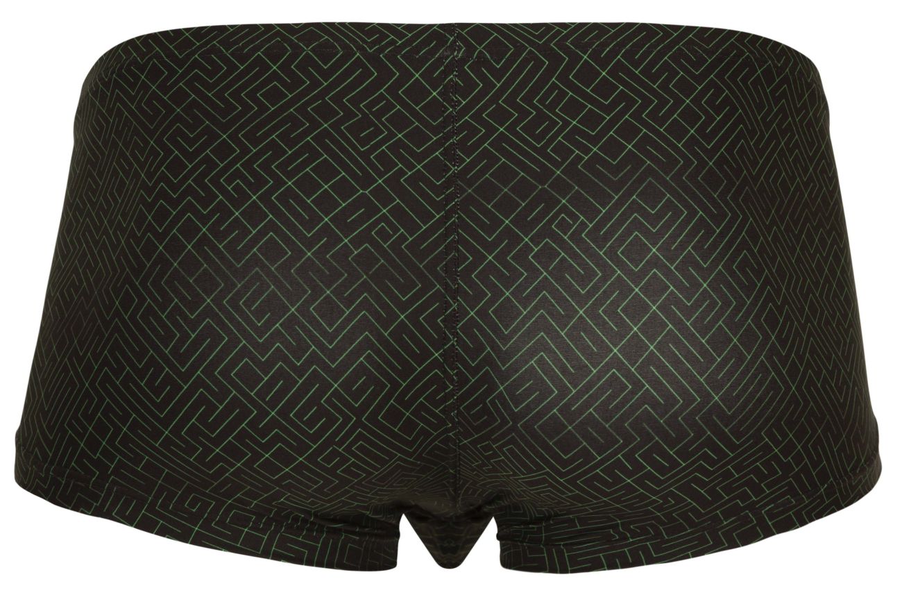 Clever Moda Men's Underwear 1852 Laberin Trunks Color Black