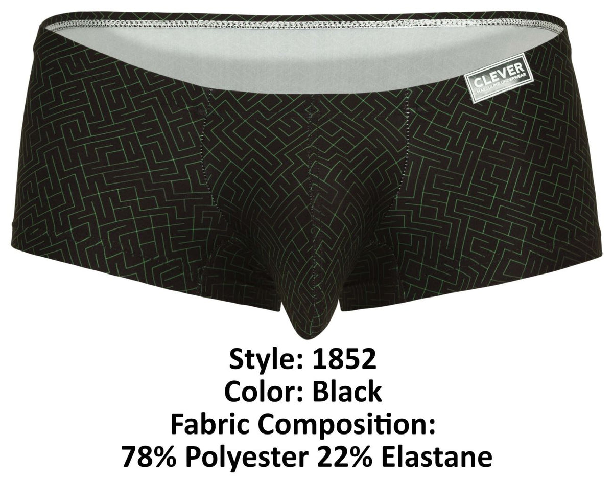 Clever Moda Laberin Trunks - Black