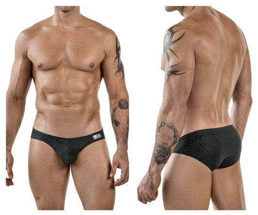 Clever Moda Men's Underwear 1853 Laberin Bikini Color Black