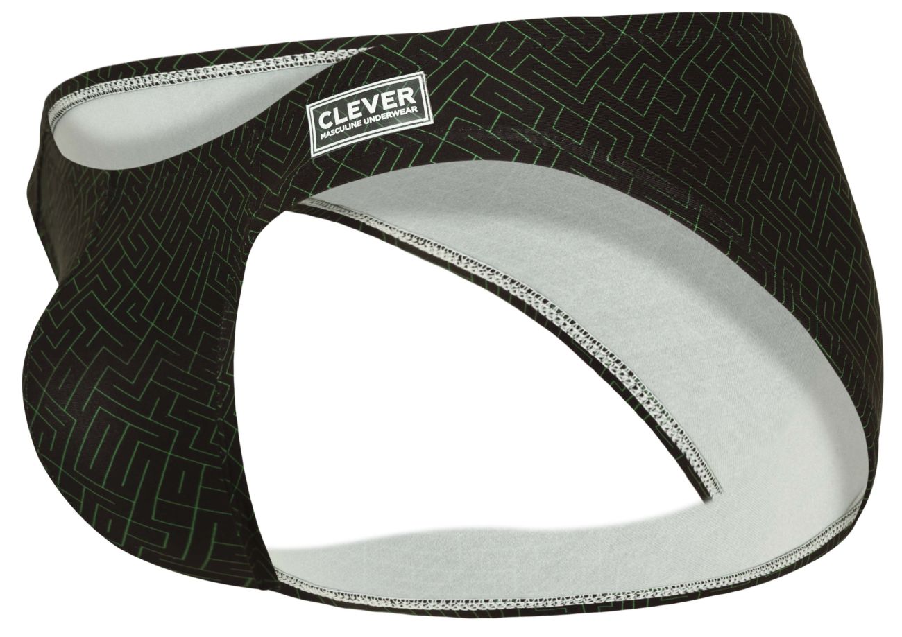 Clever Moda Men's Underwear 1853 Laberin Bikini Color Black