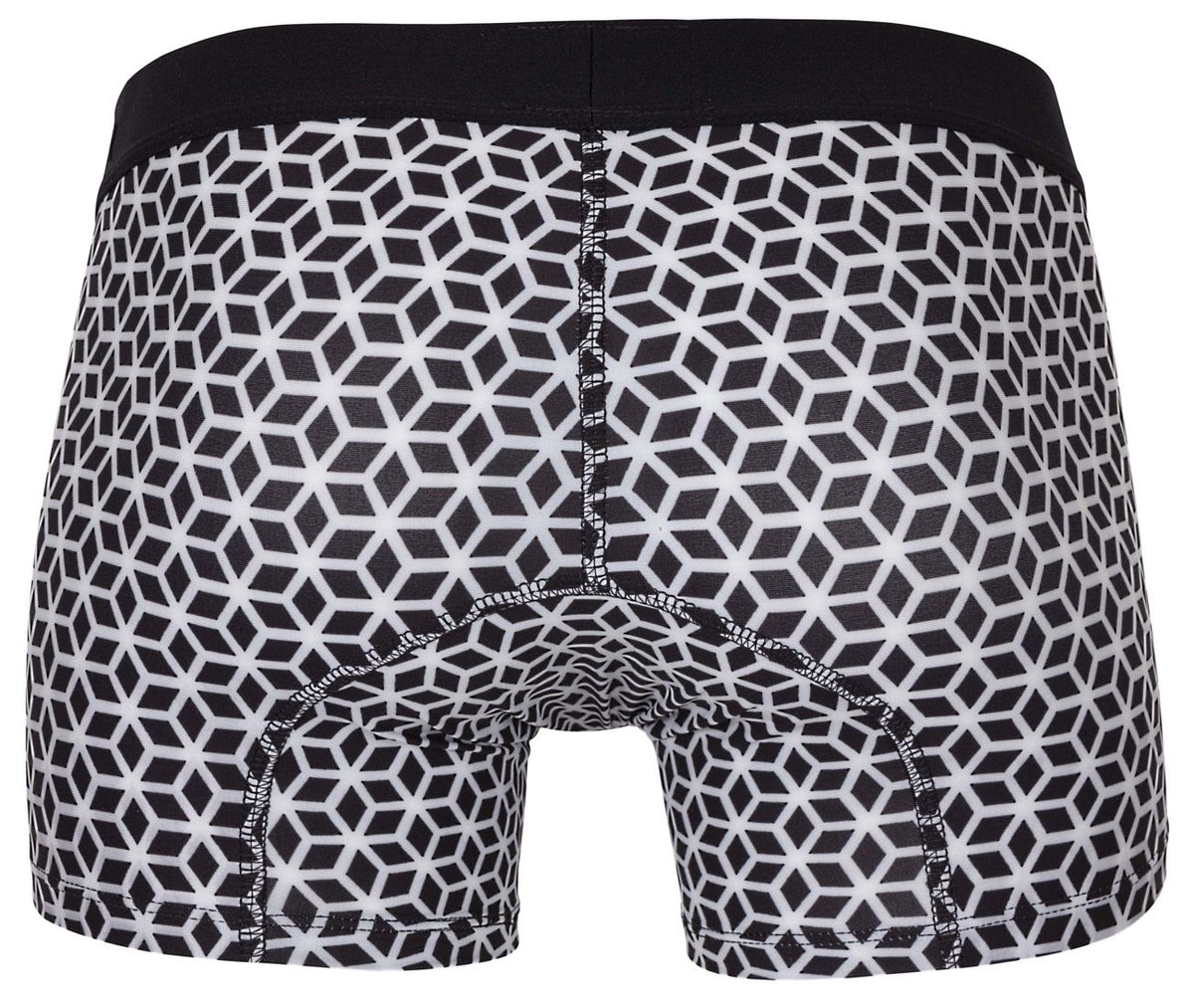 Clever Moda Cuadricula Trunks - White