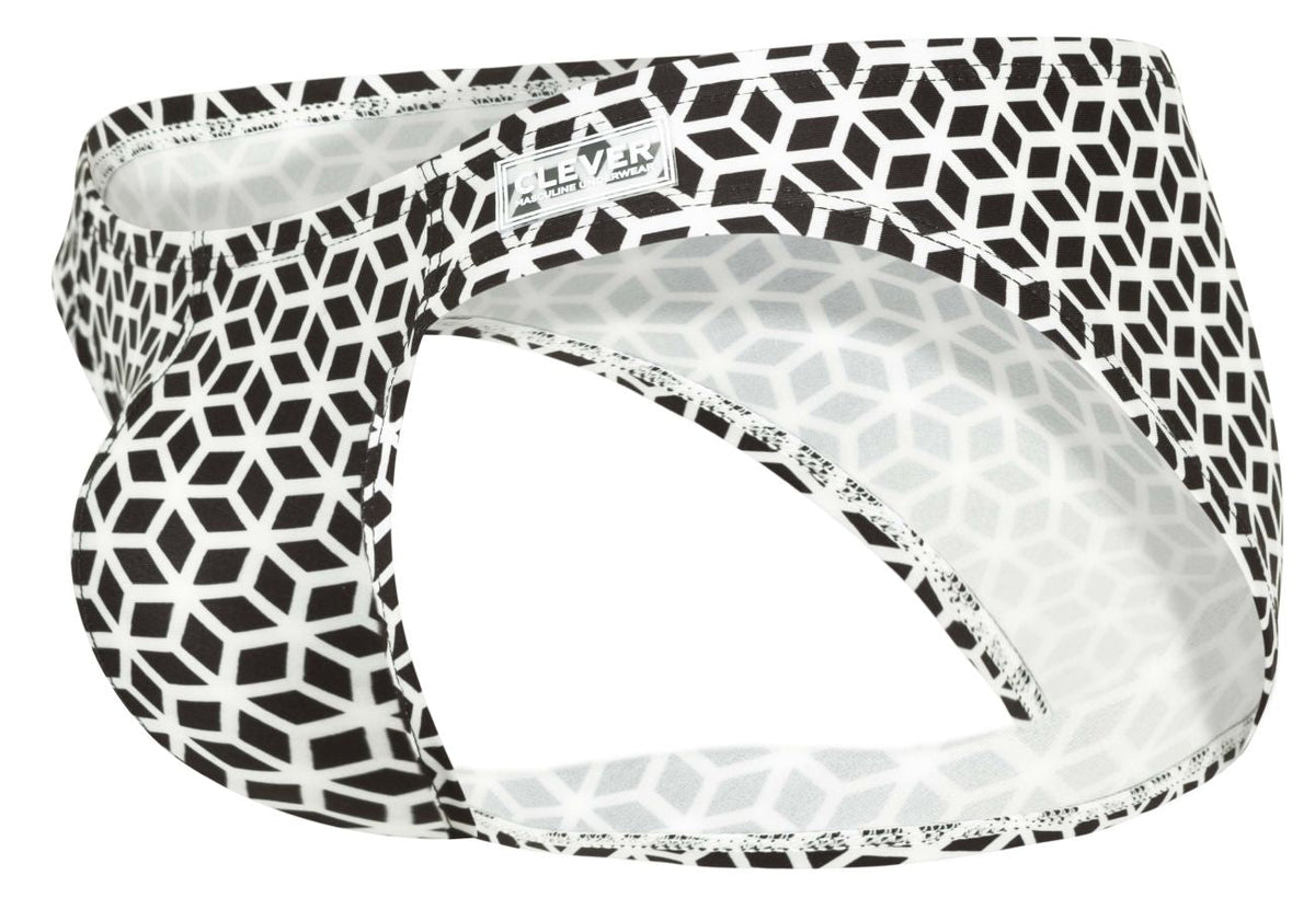 Clever Moda Cuadricula Bikini - White