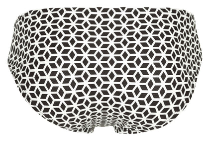 Clever Moda Men's Underwear 1857 Cuadricula Bikini Color White