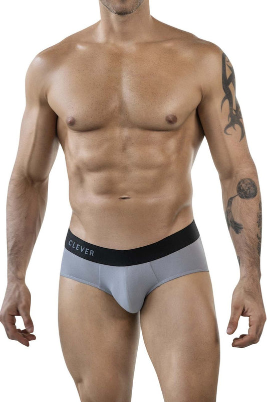 Clever Moda Men's Underwear 1862 Oneal Briefs Color Gray