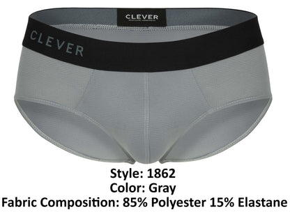 Clever Moda Men's Underwear 1862 Oneal Briefs Color Gray