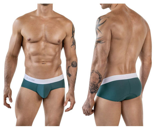 Clever Moda Men's Underwear 1863 Lecler Briefs Color Green
