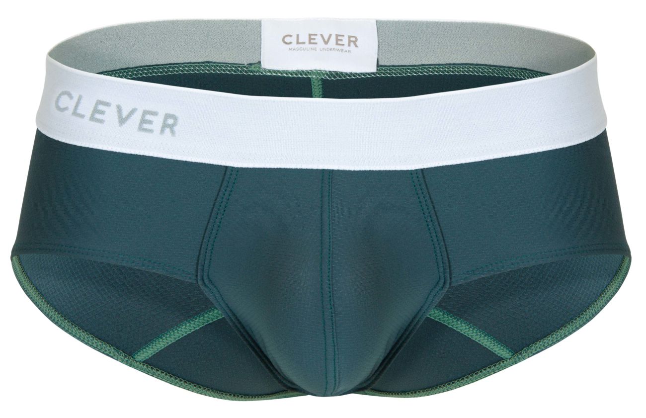 Clever Moda Men's Underwear 1863 Lecler Briefs Color Green