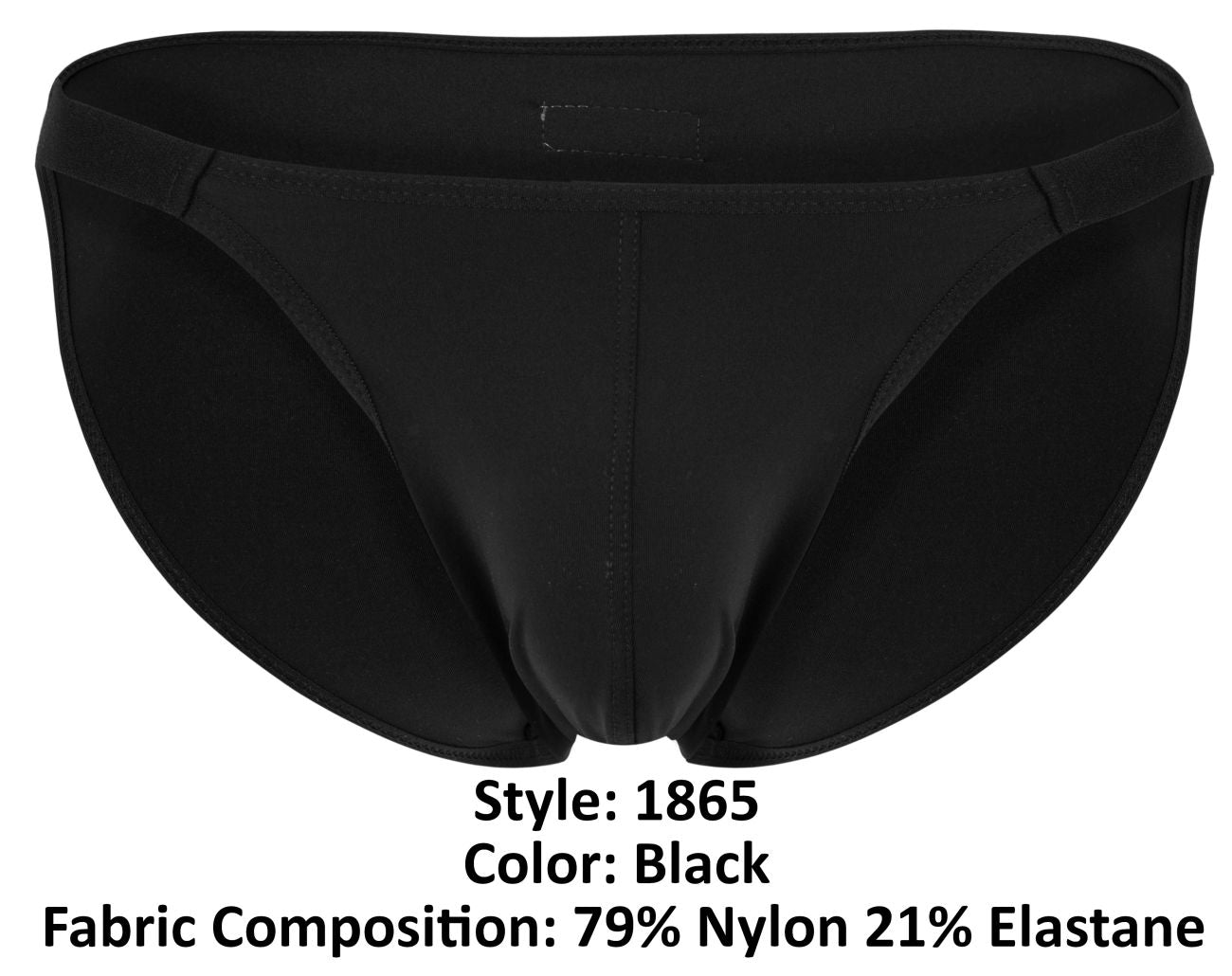 Clever Moda Men's Underwear 1865 Oomph Bikini Color Black