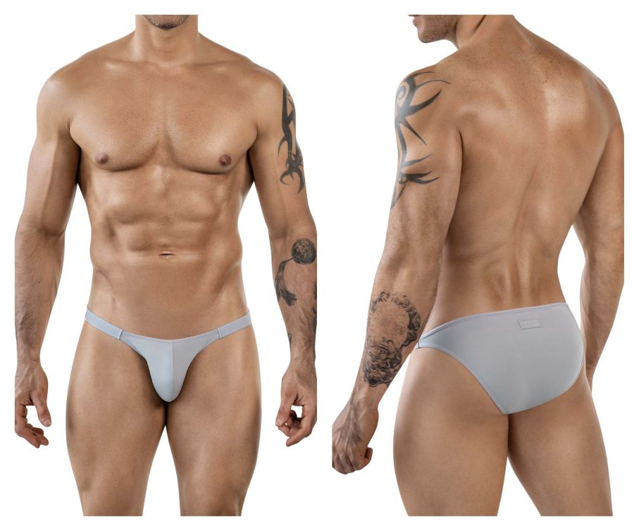 Clever Moda Men's Underwear 1865 Oomph Bikini Color Gray