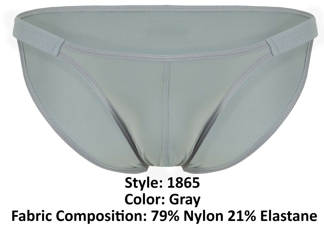 Clever Moda Men's Underwear 1865 Oomph Bikini Color Gray