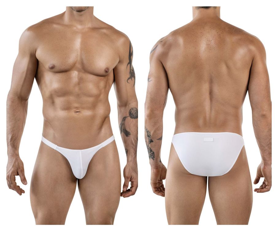 Clever Moda Men's Underwear 1865 Oomph Bikini Color White